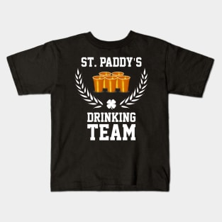 St Paddy's Drinking Team Irish St Patricks Day Kids T-Shirt